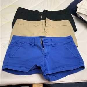3 pairs of American eagle jean shorts